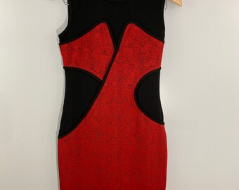 Yoana Baraschi Knit Shift Dress w/ Panels