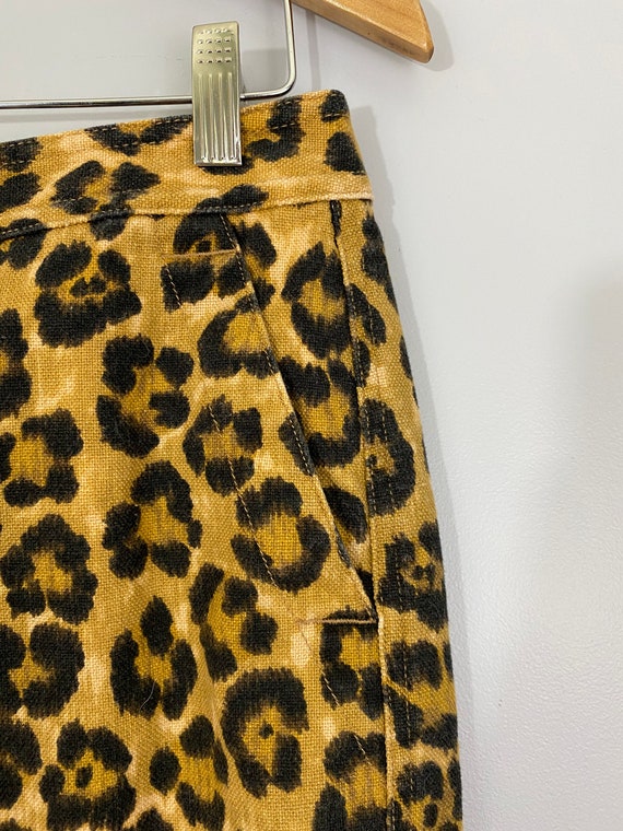 Lauren Ralph Lauren Linen/Cotton Leopard Skirt - image 2