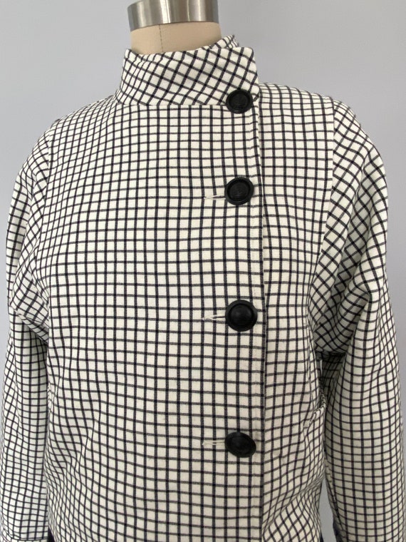 CAbi Cropped Windowpane Jacket/Blazer - image 4