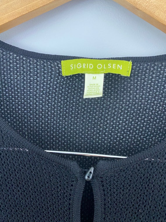 Sigrid Olsen Mesh Cardigan - image 3
