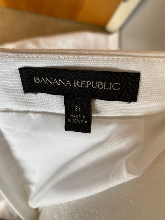 Vintage 1990s Banana Republic White Skirt - image 2