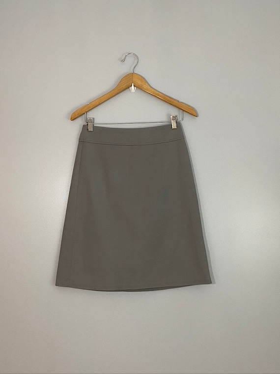 Banana Republic Stretch A-Line Grey Skirt