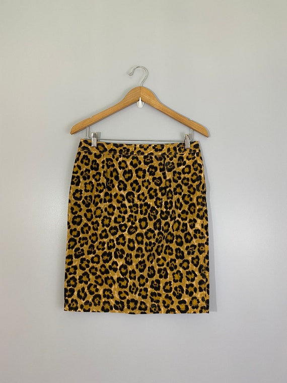 Lauren Ralph Lauren Linen/Cotton Leopard Skirt - image 4