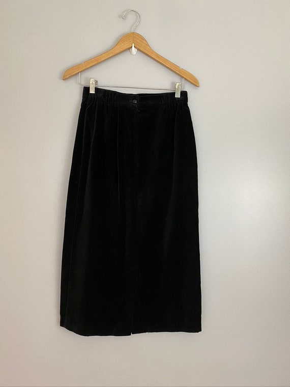 Vintage Cos Cob Velvet Maxi Skirt - image 3