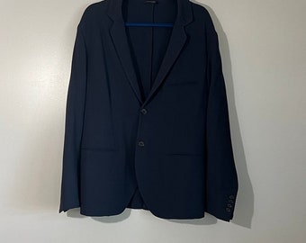 Vintage Giorgio Armani Oversized Lightweight Blazer in Blue