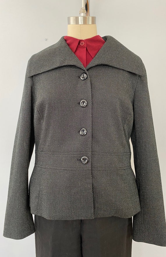 Sandro Wide Lapel Fitted Blazer