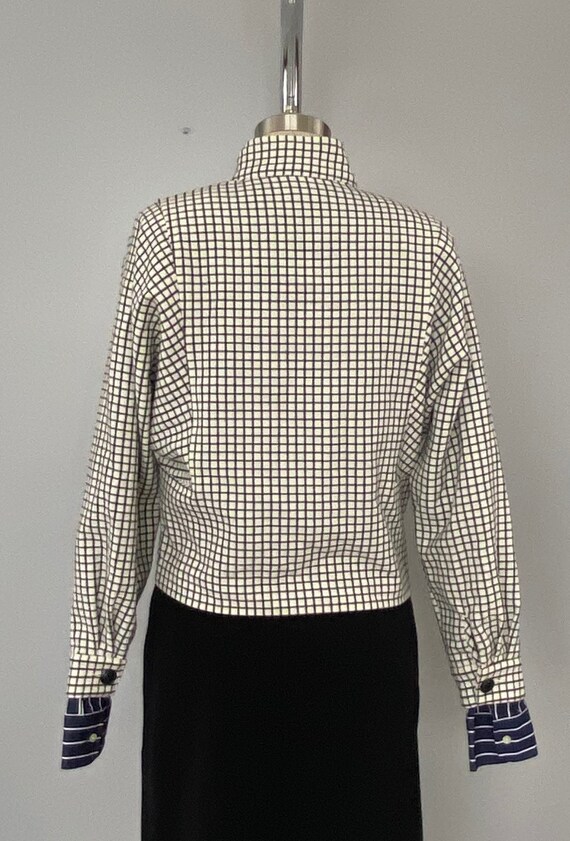 CAbi Cropped Windowpane Jacket/Blazer - image 6