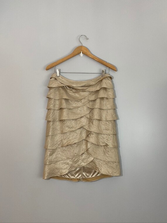 Adrianna Papell Evening Essentials Scalloped Tier… - image 1