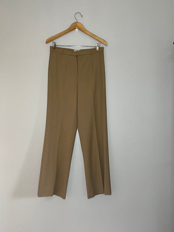 Talbots Wool High Waist and Wide Leg Trousers in C