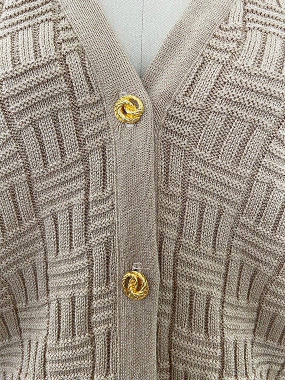 Vintage Cardigan With Ornate Buttons - image 3