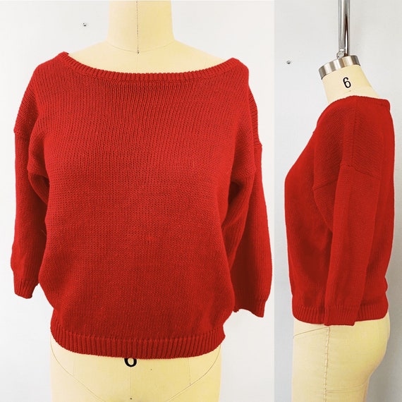 Vingtage NWT Boatneck Ramie Sweater