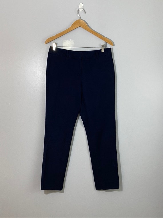 Talbots Hampshire Textured Navy Trousers