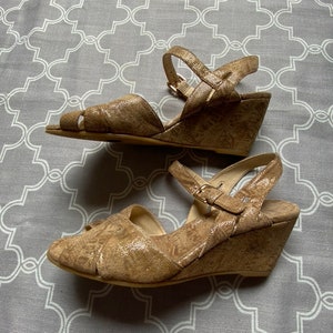 Champagne Gold Wedge Shoes - Etsy