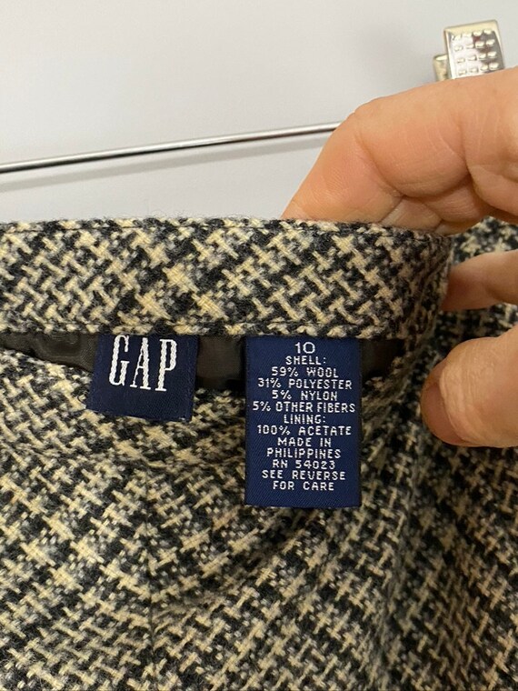 Vintage Gap Tweed Wool-Blend Maxi Skirt - image 3