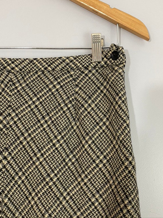 Vintage Gap Tweed Wool-Blend Maxi Skirt - image 2