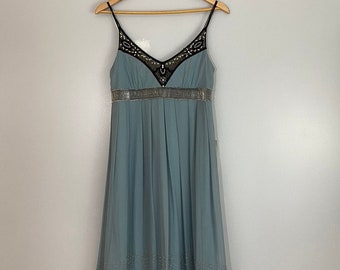 NWT Cache Embellished Chiffon Silk Dress