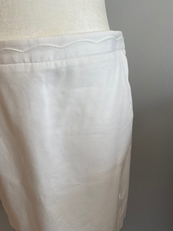 Vintage 1990s Banana Republic White Skirt - image 4