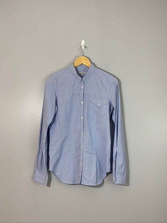 Golden Goose 100% Cotton Button Down Striped Shirt