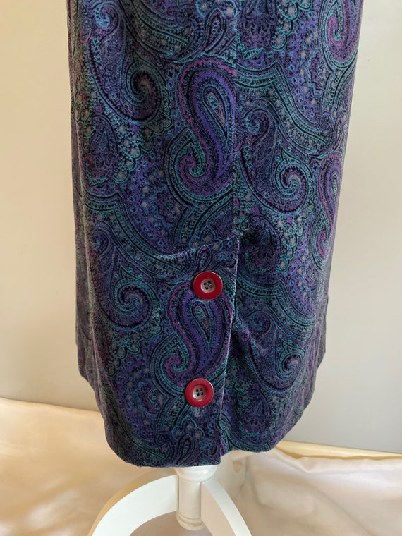 Velvet Paisley Skirt - image 4