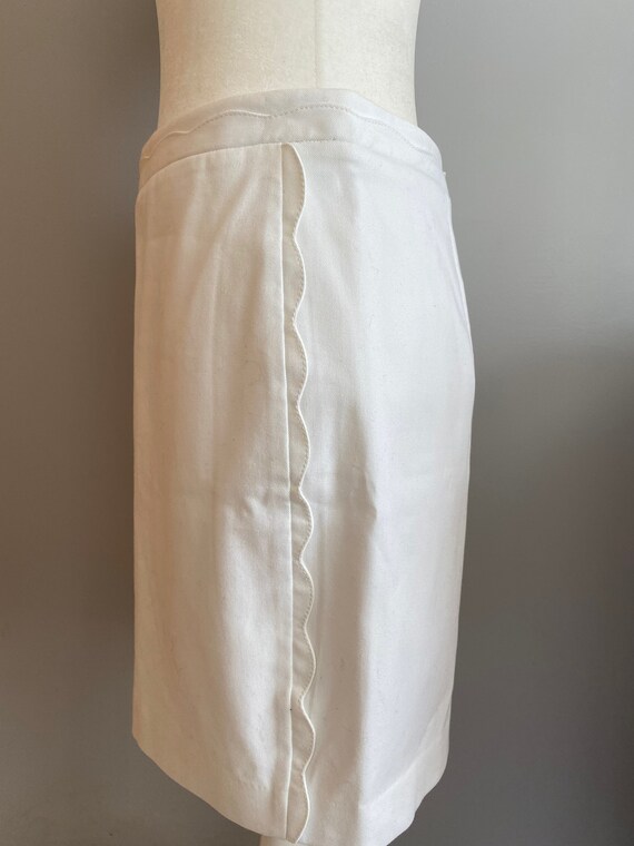 Vintage 1990s Banana Republic White Skirt - image 5