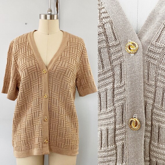 Vintage Cardigan With Ornate Buttons - image 1