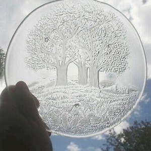 Germany, Christmas Platter, Walther Glass Crystal, iittala Style