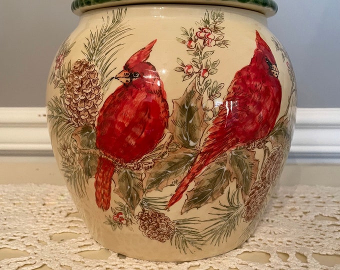 Pacific Rim Cardinal Cardinal Cookie Jar by Pacific Rim, Bird Lover’s Cookie Jar, Treat Jar ...