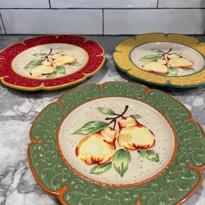 Princess House,  Pear Salad Plates Rare find, Appetizers, Salad Plates, Tremezzo