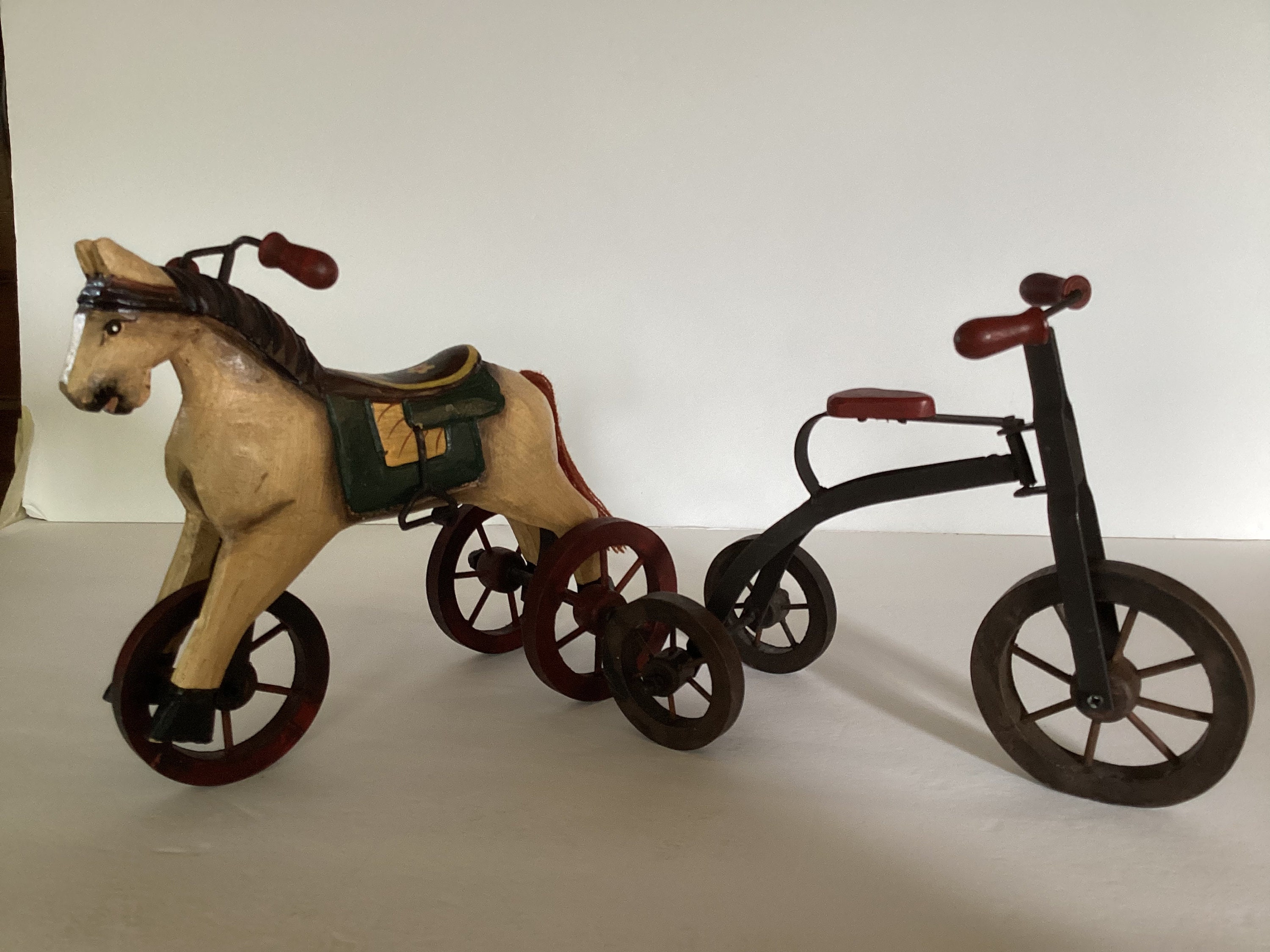 Antique wooden tricycle discount