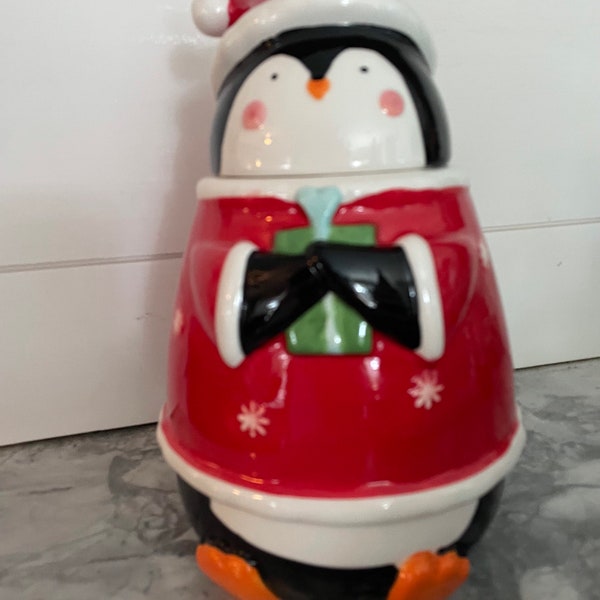 Penguin Cookie Jar - Etsy