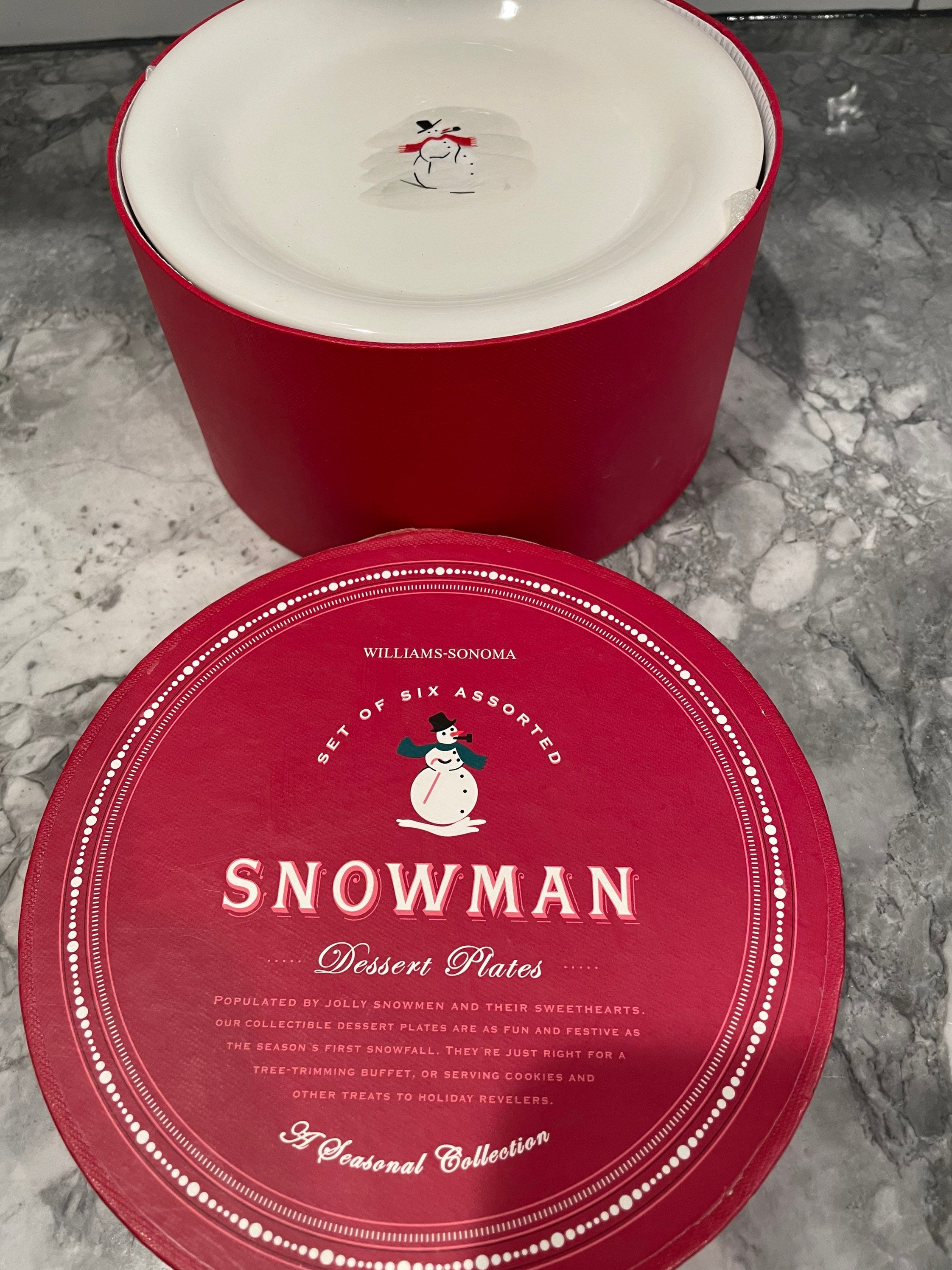 Snowman Appetizer Plate by Williams-Sonoma