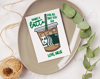 Ceiba Tree Kaffee-Geschenkkartenhalter Für Lehrer – Wiederverwendbare Kartenhalterung