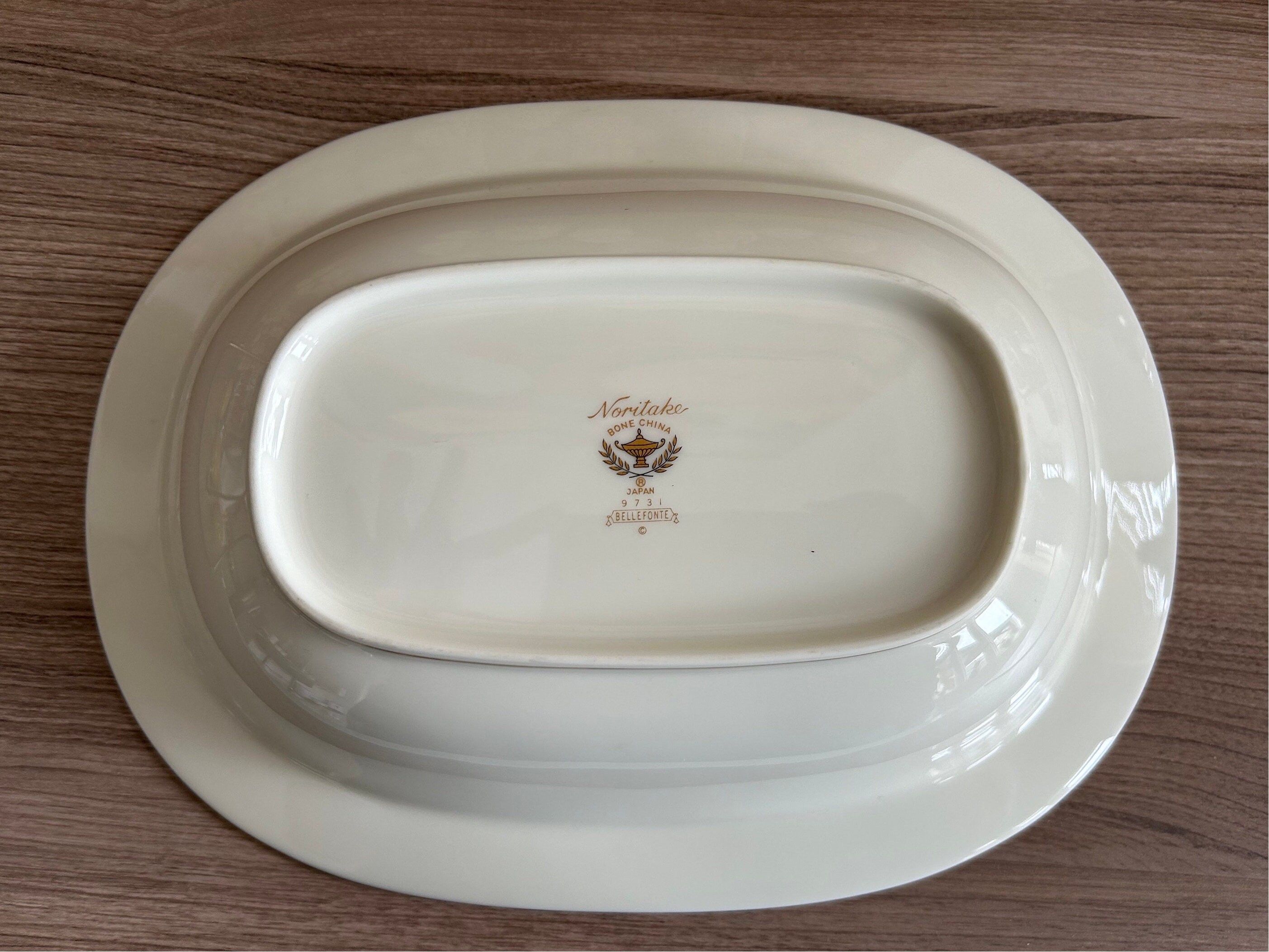 Deep Oval Serving Bowl Noritake Japan Bellefonte Bone China 9731 