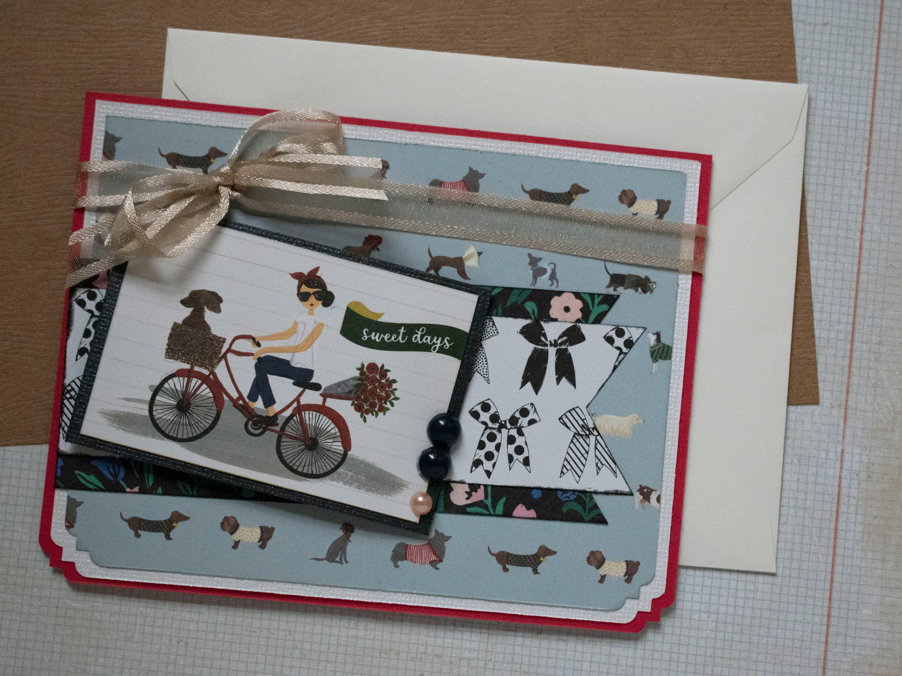 Ladies Girls Handmade Personalised Birthday Card ANY AGE Bike Dog Shopping Cute Ladies Girls Handmade Personalised Birthday Card ANY AGE Bike Dog Shopping Cute