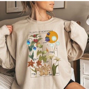 Gen-impact bloemenshirt, Genshin-merchandise, Mondstadt-bloemenshirt, Genshin-sweater, videogameshirt, anime-streetwear, uniseks