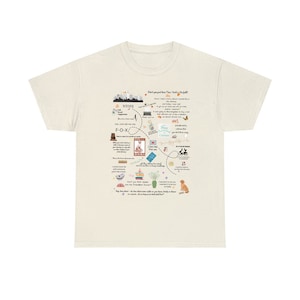Pode incluir: Uma camiseta bege com um design gr&aacute;fico que apresenta um mapa da cidade de Nova York com texto e ilustra&ccedil;&otilde;es. O texto inclui cita&ccedil;&otilde;es do filme "Mensagem para Voc&ecirc;".