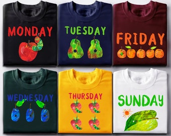 Sehr hungrige Raupe Sweatshirt, benutzerdefinierte Shirt, sehr hungrige Raupe Früchte, Bücherwurm Shirts, Raupe T-Shirt, Buch-Liebhaber Geschenk
