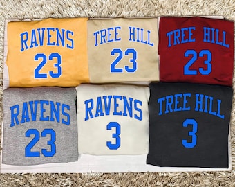 Chemise personnalisée Tree Hill High School, Keith Scott, Peyton Sawyer, Chemise symbole Clothes Over Bros, Body Shop, Chemise Tree Hill, Vêtements unisexes
