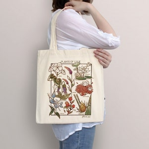 Impact Flower Tote Bag, Genshin Merch, Genshin Tote Bag, Gift For Gamer, Anime Streetwear, Gamer Gift