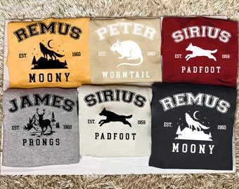 The Marauders Shirt, Moony Wormtail Padfoot Prongs, Remus Lupin Shirt, For Our Moony Shirt, Wizard Shirt, Marauder Sweatshirt, Unisex Shirt