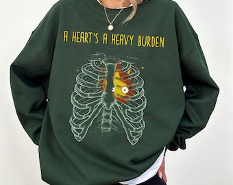 Howls Castle Shirt| A heart's A Heavy Burden T-shirt Sweatshirt Hoodie | Sophie Hatter quote | Miyazaki sweatshirt | Anime sweatshirt