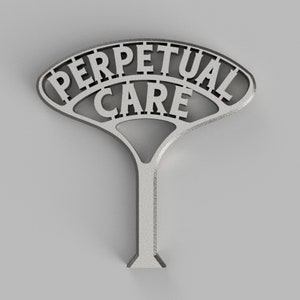 3D Model - Halloween Cemetery Perpetual Care Grave Marker