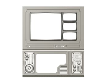Star Wars-inspirerad datapanel - ENDAST 3D- och SVG-filer