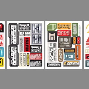 Star Wars Inspired Decals Sheet Set - Batch 2, 3, 4 & 5