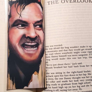 Here&#39;s Johnny! Jack Nicholson Shining bookmark with tassel.
