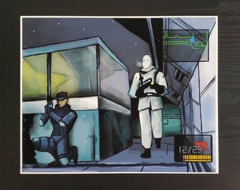 Metal Gear Solid Nostalgia Shadow Moses 8x10 print