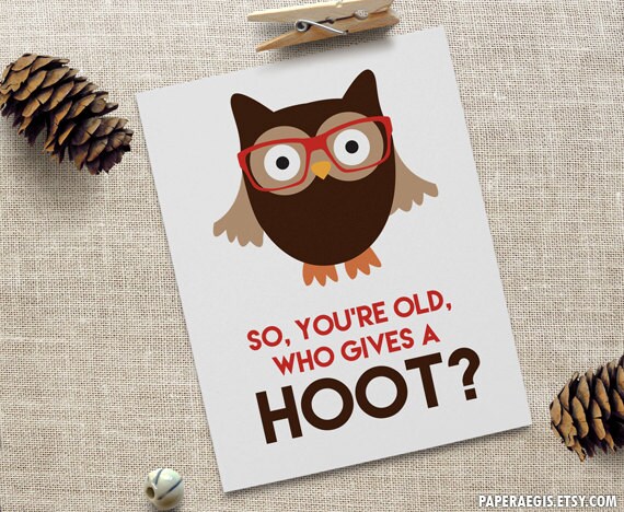 Printable Owl Card Template