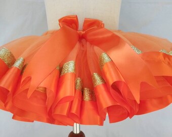 orange tutu dress