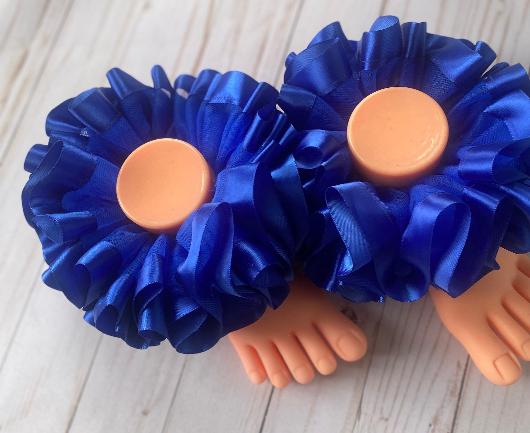 Royal Blue Tutu Socks. Ribbons Tutu. Tutu socks. Ankle Tutus. Toddler socks. Baby girl socks. Ruffle Ankles socks. Personalized Gifts.