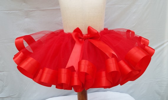 red baby tutu skirt
